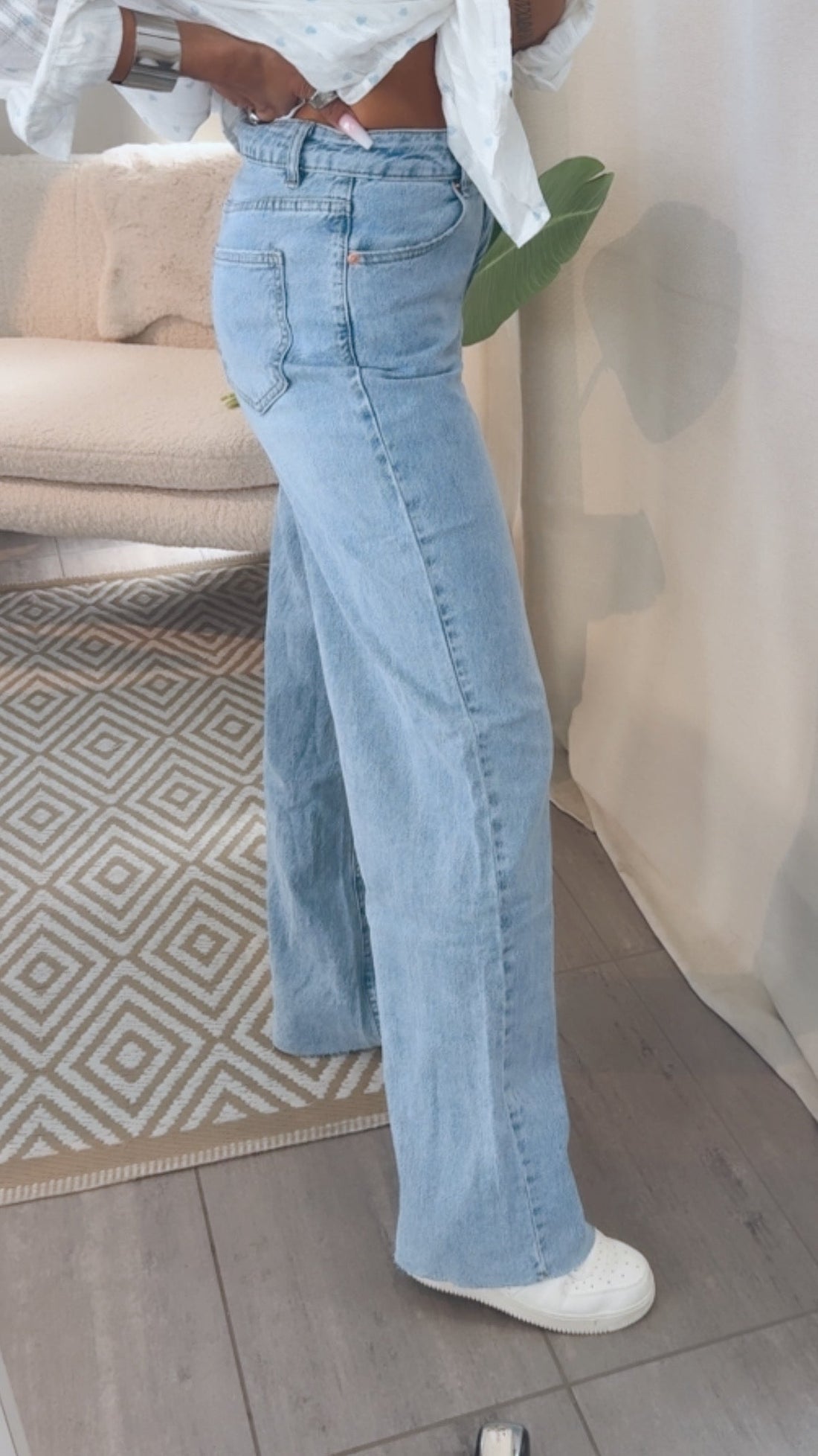 Extra Tall WIDE LEG Jeans Hose " RD9136-4 " / hell blau verw. Art. 14265